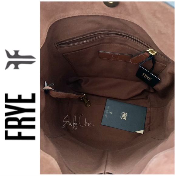 NWT FRYE genuine leather side pocket hobo cognac - Picture 7 of 7